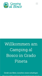 Mobile Screenshot of campingalbosco.it